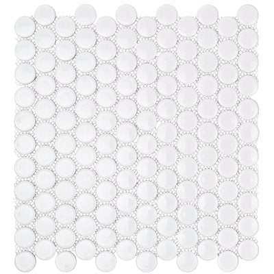 SIMPLE 2.0 WHITE 1" CIRCLES | DM Cape Tile