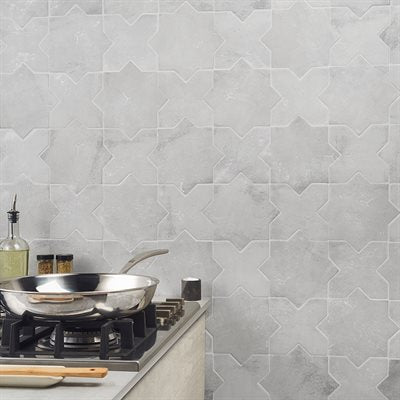 MALTA STAR DOVE GRAY 6" MATTE AND CROSS DOVE GRAY 6" MATTE