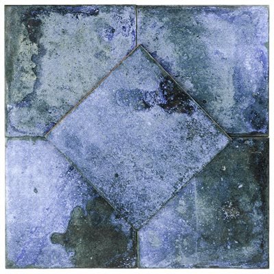 ANGELA HARRIS DUNMORE BLU 8X8 FLOOR Blue Ceramic Tile - DM Cape Tile