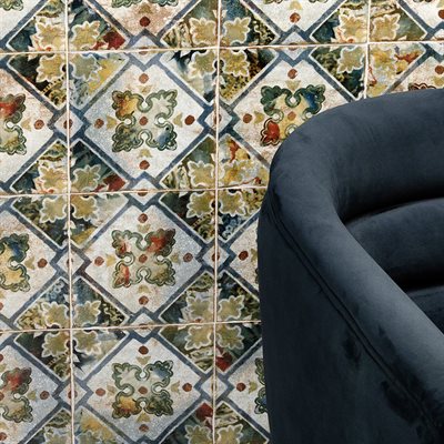ANGELA HARRIS DUNMORE MICHELI DÉCOR 8X8 Patterned Ceramic Tile - DM Cape Tile
