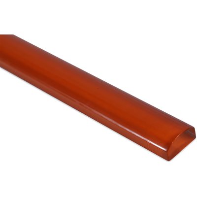 GLASS PENCIL BURNT ORANGE POLISHED