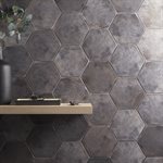 OKEN ANTRACITE 9" HEXAGON