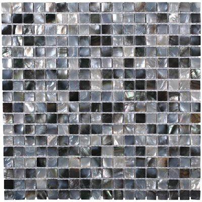 PEARL SQUARES BLACK LIP SEMI-PRECIOUS
