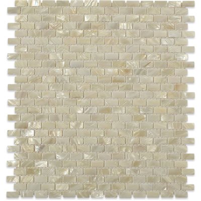 PEARL WHITE FLAT MINI BRICK