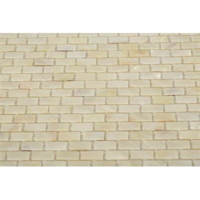 PEARL WHITE FLAT MINI BRICK