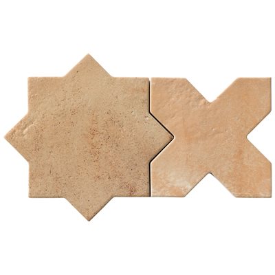 MALTA STAR COTTO 6" MATTE & CROSS 6" COTTO MATTE