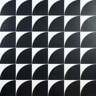 STACY GARCIA MADDOX DECO FLOOR BLACK 8X8