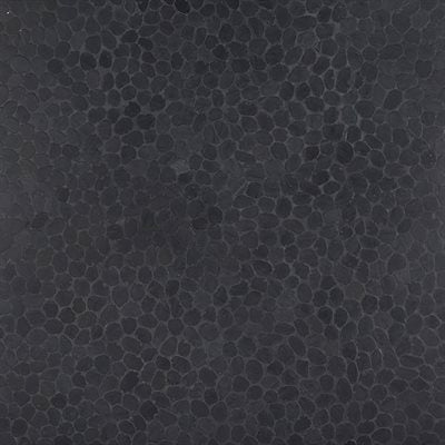 PEBBLESTONE ALOR BLACK SLICED ROUND NATURAL STONE