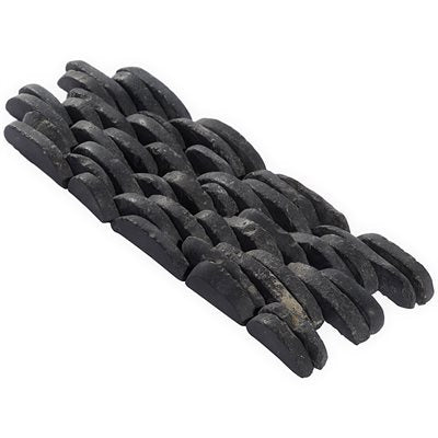 PEBBLESTONE ALOR BLACK STACKED SLICED NATURAL STONE | DM Cape Tile