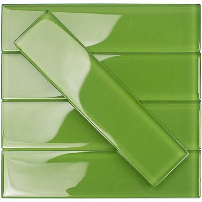 CRYSTAL APPLE LIME 2X8 POLISHED | DM Cape Tile