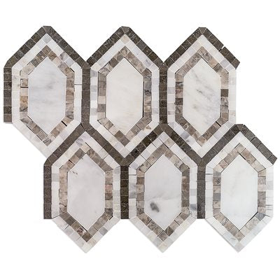 NEW ERA ASIAN LONG HEXAGON WITH TEMPLE GRAY, ASIAN STATUARY, LAGOS