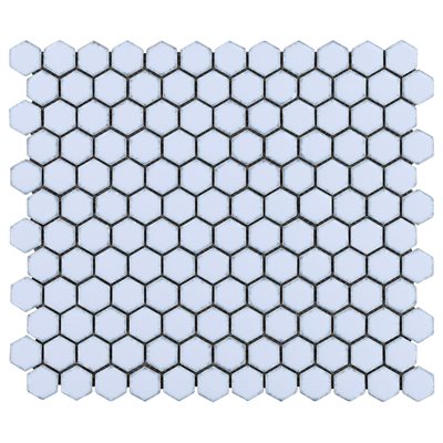 SIMPLE 2.0 RIMMED AZURE 1" HEXAGON