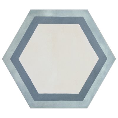 BANZA DECO OCEAN CIELO 8" HEX | DM Cape Tile