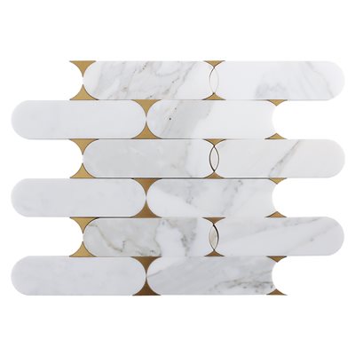 ALANIS CALACATTA BRASS | DM Cape Tile