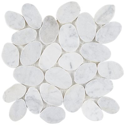 PEBBLESTONE CARRARA XL ROUND NATURAL STONE