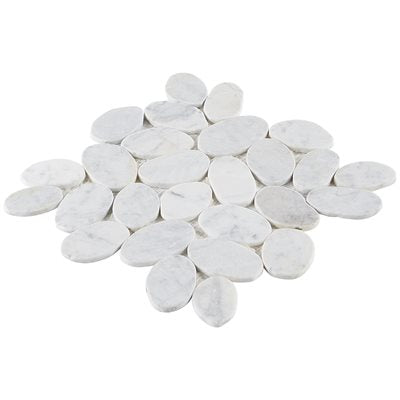 PEBBLESTONE CARRARA XL ROUND NATURAL STONE