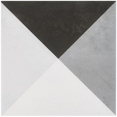 GEOPRISM CEMENT DECO GRAY 8X8 BY ELIZABETH SUTTON