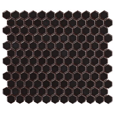 SIMPLE 2.0 RIMMED CHARCOAL 1" HEXAGON
