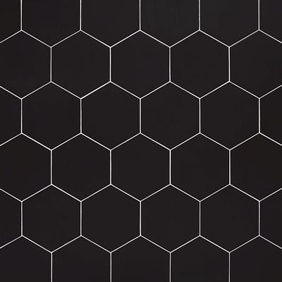 CLASSIC HEX BLACK 10" HEXAGON