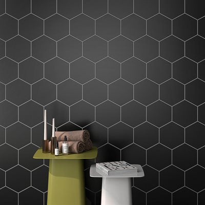 CLASSIC HEX BLACK 10" HEXAGON
