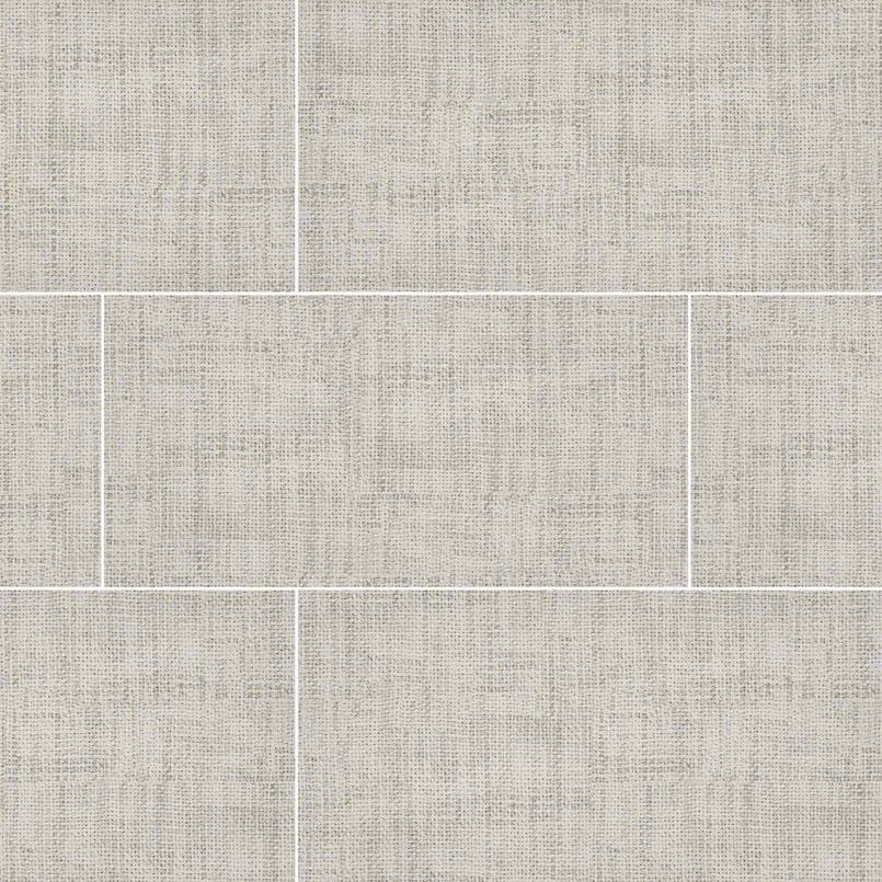 TEKTILE CROSSHATCH IVORY 12X24 MATTE