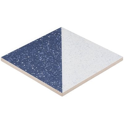 GEOPRISM TERRAZZO DOS NAVY 8X8 BY ELIZABETH SUTTON