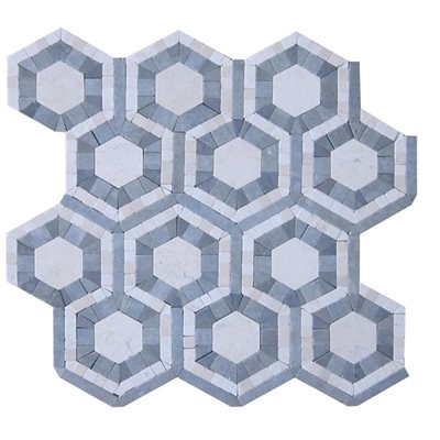 EVO HEX CARRARA & MOONSTONE | DM Cape Tile