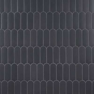 FAN CHARCOAL 3X8 MATTE CERAMIC WALL TILE - DM Cape Tile