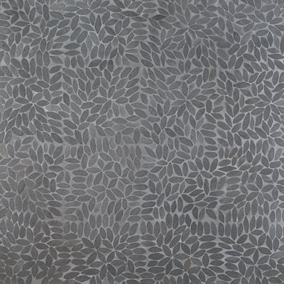 PEBBLESTONE FLOWER BLACK LAVA NATURAL STONE