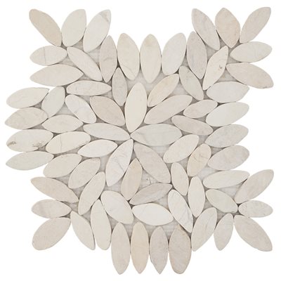 PEBBLESTONE FLOWER LOVINA WHITE NATURAL STONE