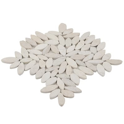 PEBBLESTONE FLOWER LOVINA WHITE NATURAL STONE