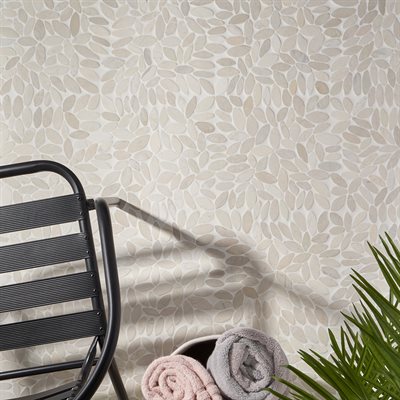 PEBBLESTONE FLOWER LOVINA WHITE NATURAL STONE