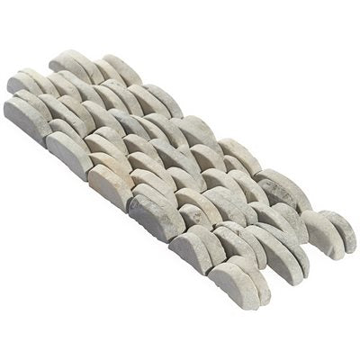 PEBBLESTONE PRAMBANAN GREY STACKED SLICED NATURAL STONE (.30 SQ.FT.)
