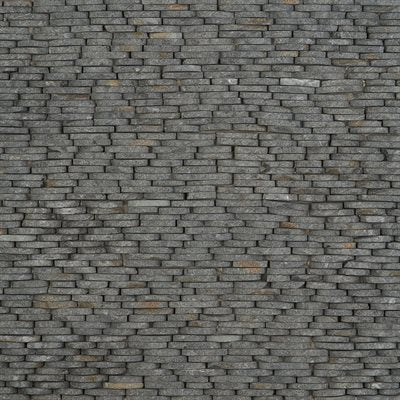 PEBBLESTONE BLACK LAVA STACKED SLICED NATURAL STONE | DM Cape Tile