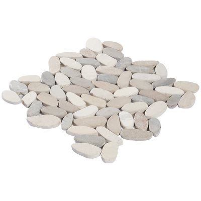 PEBBLESTONE LOMBOK SLICED FLAT OVAL NATURAL STONE
