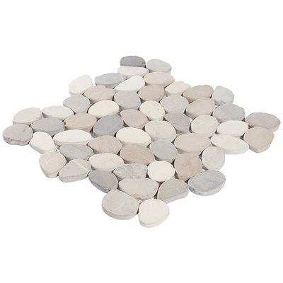 PEBBLESTONE LOMBOK SLICED ROUND NATURAL STONE
