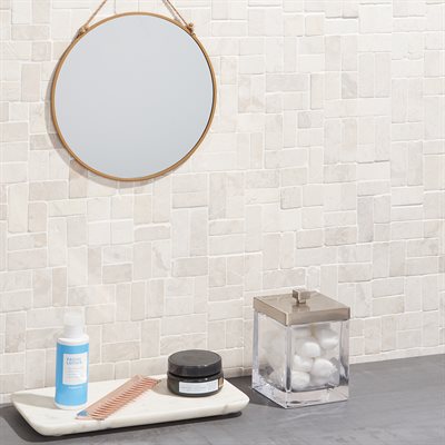 PEBBLESTONE LOVINA WHITE NEW ANTIQUE NATURAL STONE