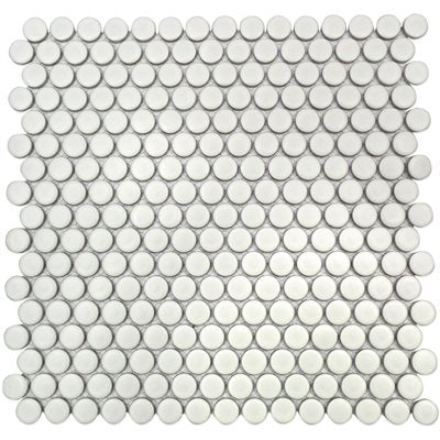 SIMPLE 2.0 SOLID WHITE PENNY ROUNDS MATTE