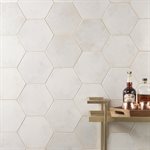 OKEN WHITE 9" HEXAGON