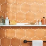 ARIES 2.0 ORANGE 8" HEX | DM Cape Tile