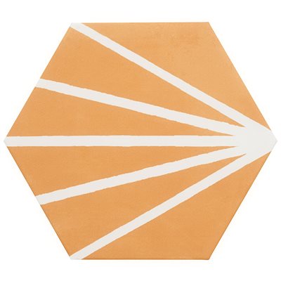 ARIES 2.0 ORANGE WITH BLANCO LINE 8" HEX