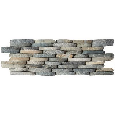 PEBBLESTONE SUMATRA STACKED SLICED NATURAL STONE