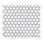 SIMPLE 2.0 SOLID WHITE 1" HEXAGON POLISHED | DM Cape Tile