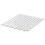 SIMPLE 2.0 SOLID WHITE 1" HEXAGON POLISHED