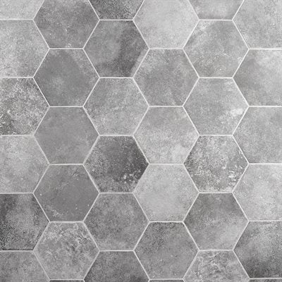 POMPEIA GRIS 8" HEX | DM Cape Tile