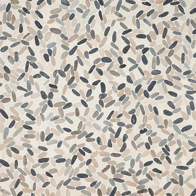 PEBBLESTONE RAJA AMPAT SLICED FLAT OVAL NATURAL STONE