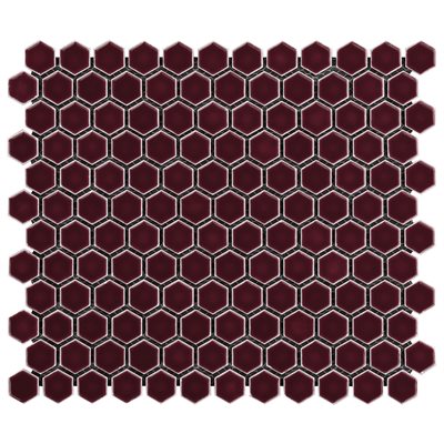 SIMPLE 2.0 RIMMED PLUM 1" HEXAGON