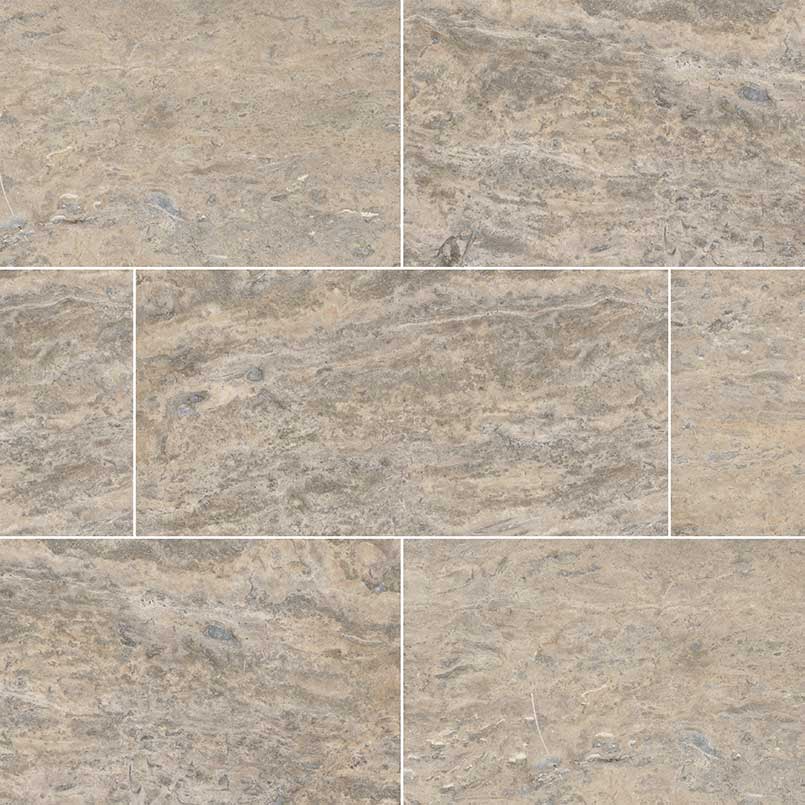 Silver Travertine Vein Cut 12x24x.50 HF