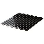 SIMPLE 2.0 SOLID BLACK 1" HEXAGON POLISHED | DM Cape Tile