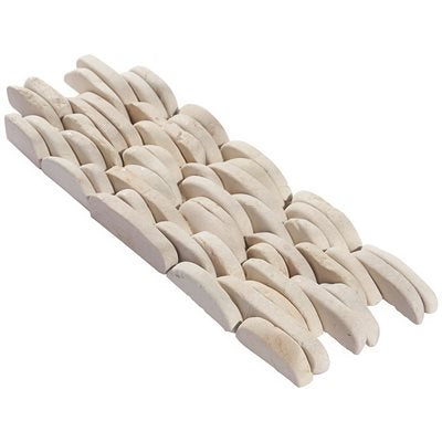 PEBBLESTONE LOVINA WHITE STACKED SLICED NATURAL STONE | DM Cape Tile